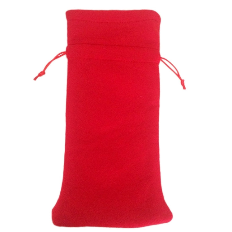 Borsa portabottiglia in peluche con motivo Babbo Natale 3 pezzi