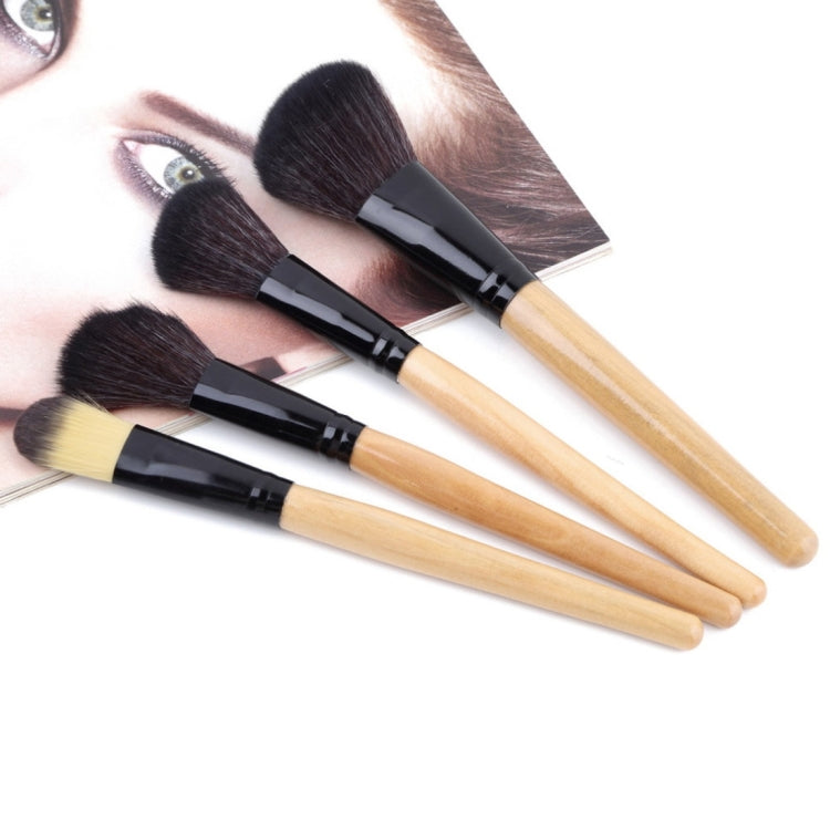Set 24 pennelli trucco in crine di cavallo con borsa pelle