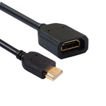 Cavo adattatore HDMI 19 pin maschio a femmina 10 cm