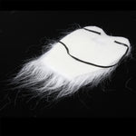 Barba finta con baffi bianchi e cinturino elastico