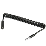 Cavo ausiliario 3,5 mm maschio-femmina a spirale estensibile