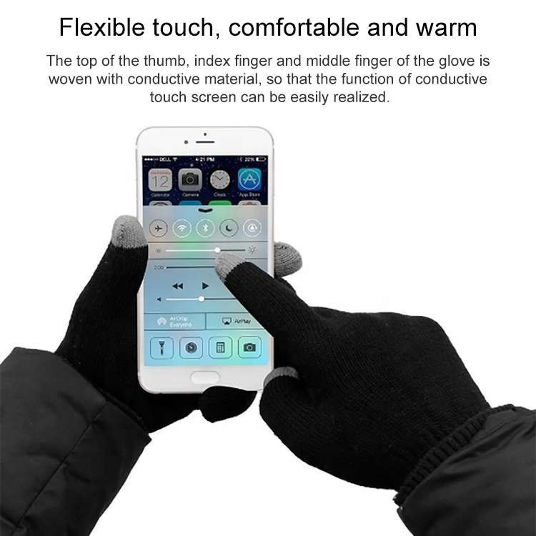 Guanti touch screen in nylon per smartphone e tablet - immagine 5