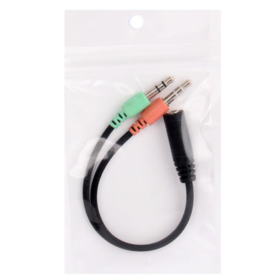 Microfono jack da 17 cm da 3,5 mm + cavo per auricolari, compatibile con telefoni, tablet, cuffie, lettore MP3, stereo per auto/casa e altro