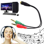 Cavo microfono jack 3,5 mm 17 cm per auricolari