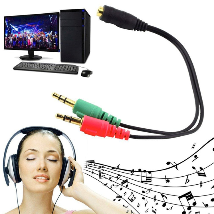 Cavo microfono jack 3,5 mm 17 cm per auricolari