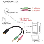 Cavo microfono jack 3,5 mm 17 cm per auricolari
