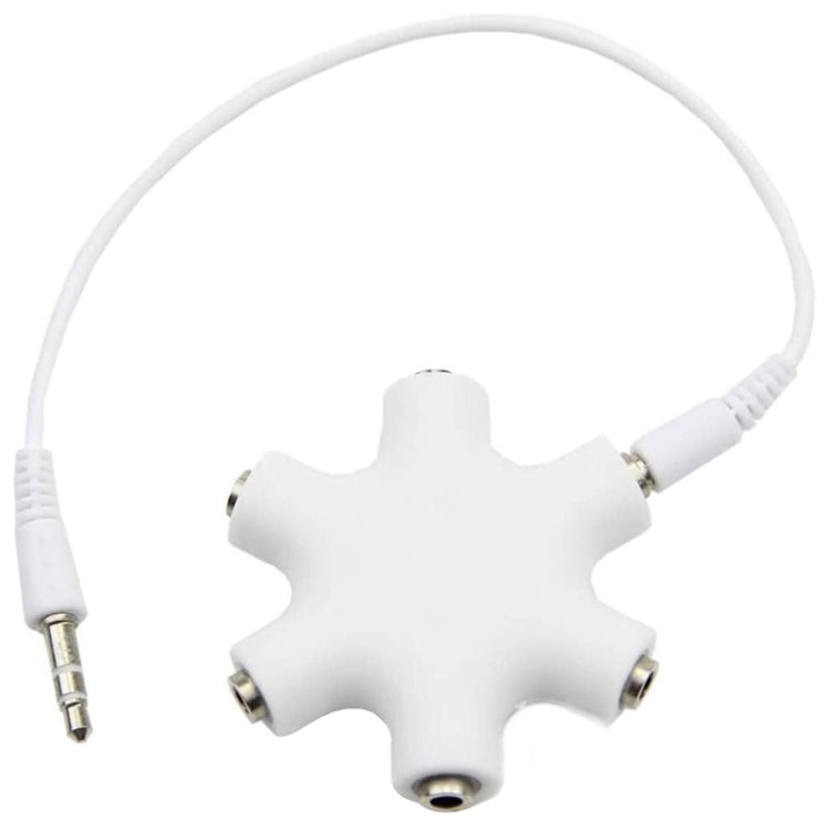 Splitter audio 6 porte 3,5 mm con cavo