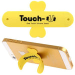 Supporto in silicone per smartphone giallo TOUCH-U