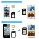 Kit adattatori SIM 4 in 1 per iPhone 4 e 5