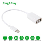 Cavo adattatore USB OTG 8 pin per iPhone iOS 10.2