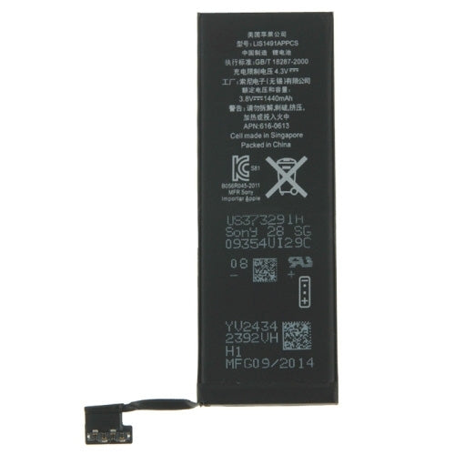Batteria di ricambio 1440 mAh agli ioni di litio per iPhone 5 - immagine 2
