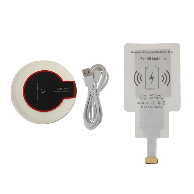 Caricabatterie wireless Qi per iPhone 6 Plus, 6, 5S, 5C, 5