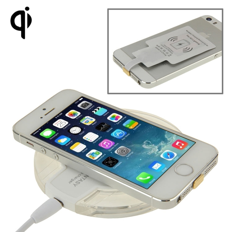 Caricabatterie wireless Qi per iPhone 6 Plus, 6, 5S, 5C, 5