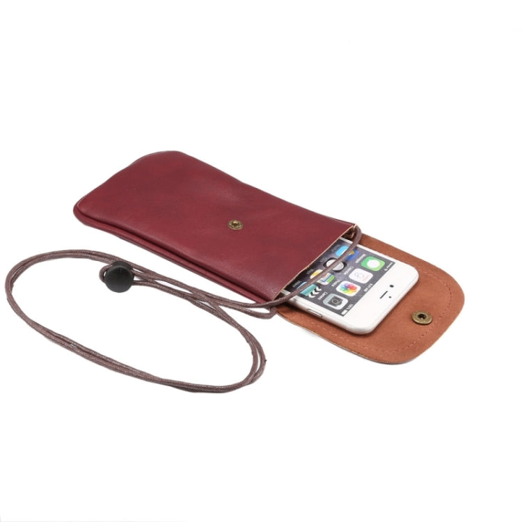 Custodia verticale in pelle PU per smartphone