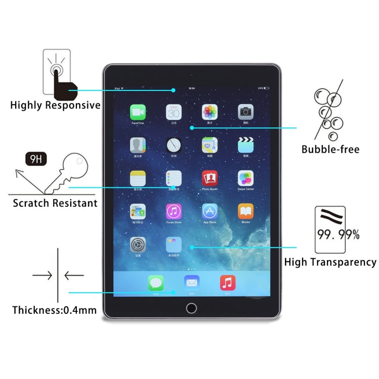 Pellicola vetro temperato per iPad 2, 3 e 4