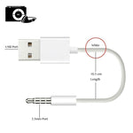 Cavo USB a jack 3,5 mm per iPod Shuffle 10 cm