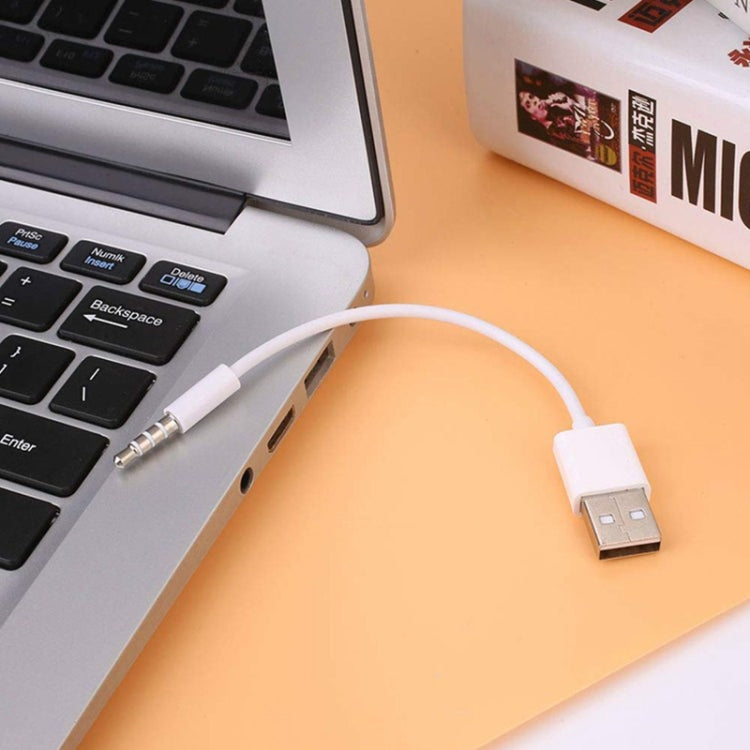 Cavo USB a jack 3,5 mm per iPod Shuffle 10 cm