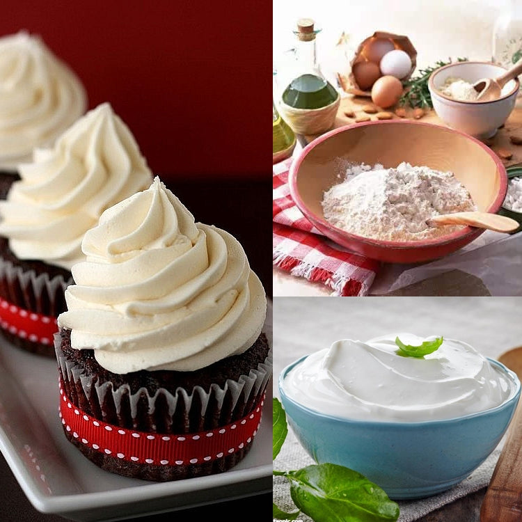 Set 4 Raschietti in Silicone per Spalmare Burro e Torte