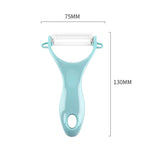Pelapatate in ceramica a forma di T con manico in ABS
