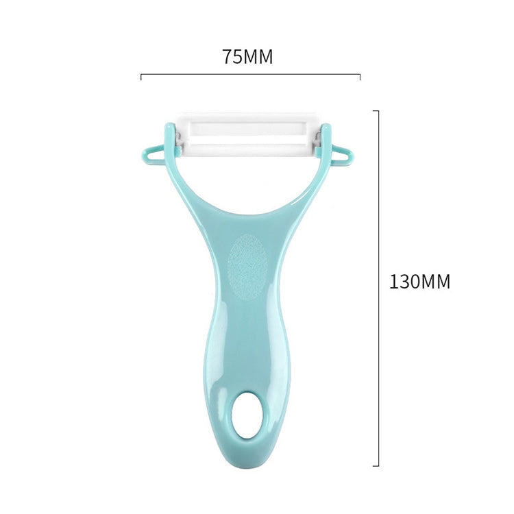 Pelapatate in ceramica a forma di T con manico in ABS