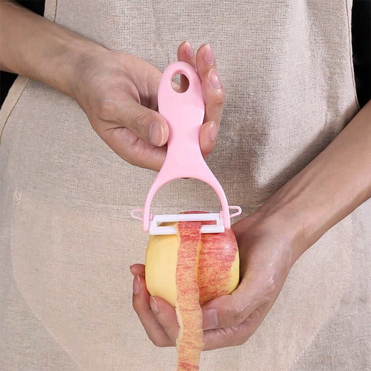 Pelapatate in ceramica a forma di T con manico in ABS