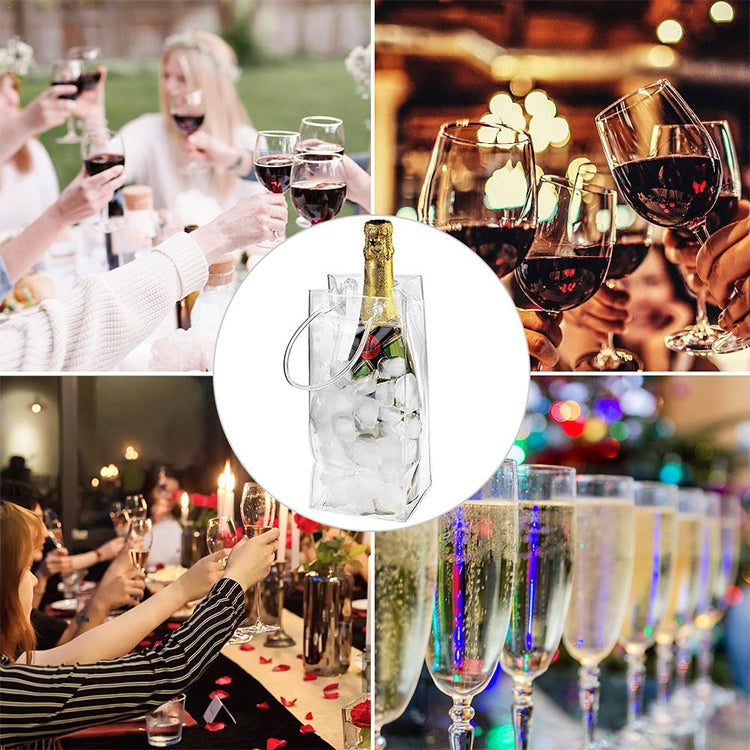 Borsa per ghiaccio in PVC per vino 1 litro