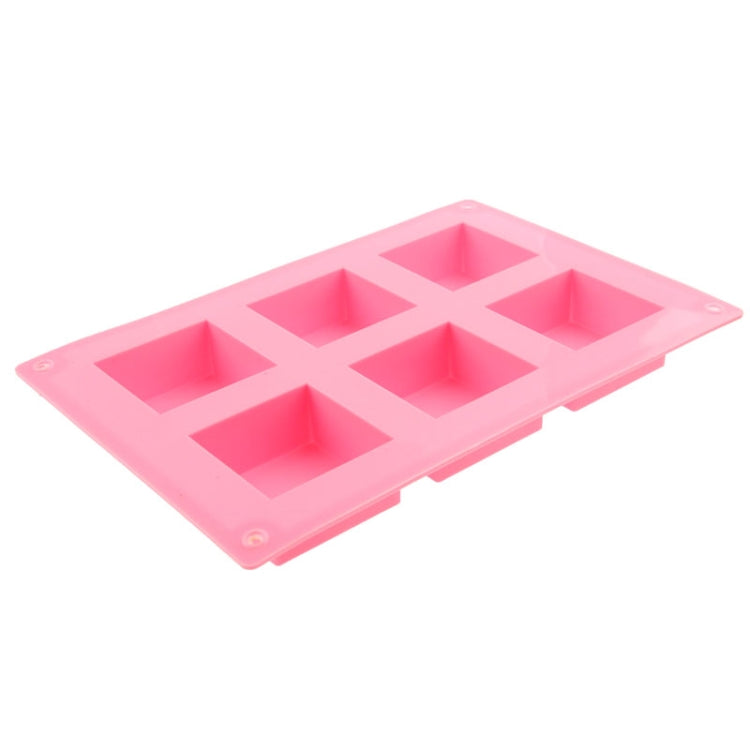 Stampo per torta in silicone quadrato 6 fori 24x16 cm