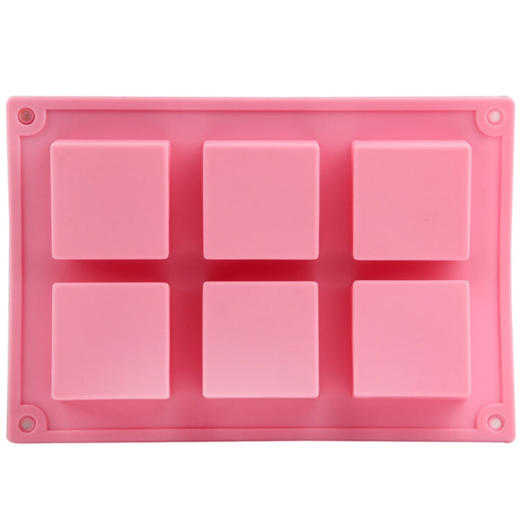 Stampo per torta in silicone quadrato 6 fori 24x16 cm
