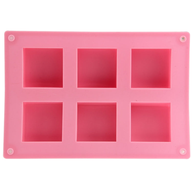 Stampo per torta in silicone quadrato 6 fori 24x16 cm
