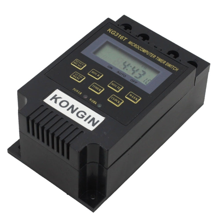 Interruttore timer digitale KG316T AC 220V con display LCD - immagine 5