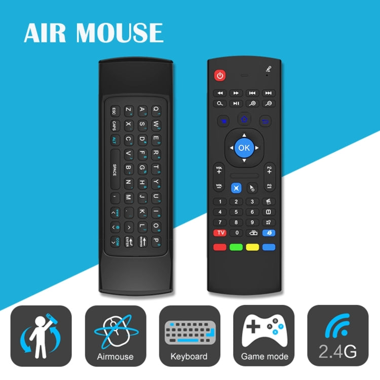 Tastiera wireless 2.4G MX3 Air Mouse per Android TV Box