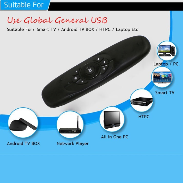 Telecomando con tastiera wireless ricaricabile 2.4 GHz