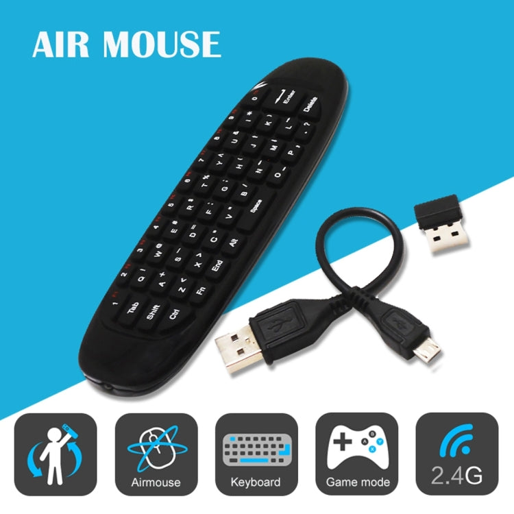 Telecomando con tastiera wireless ricaricabile 2.4 GHz