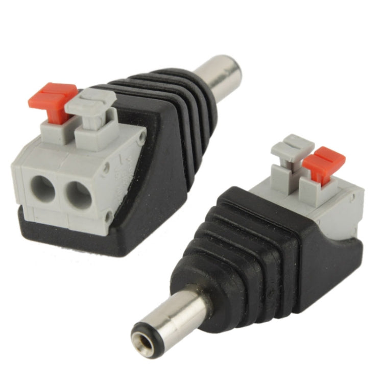 Jack maschio di alimentazione CC da 5,5 x 2,1 mm a connettore a vite a 2 conduttori per controller luce LED