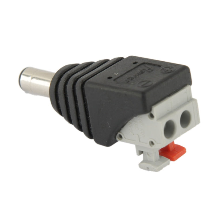 Jack maschio di alimentazione CC da 5,5 x 2,1 mm a connettore a vite a 2 conduttori per controller luce LED