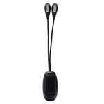 Clip doppio braccio con luce LED per lettura e campeggio