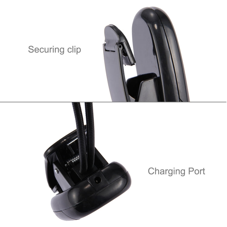Clip doppio braccio con luce LED per lettura e campeggio