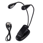 Clip doppio braccio con luce LED per lettura e campeggio