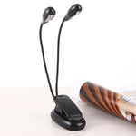 Clip doppio braccio con luce LED per lettura e campeggio