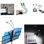 Clip doppio braccio con luce LED per lettura e campeggio