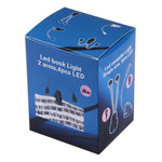 Clip doppio braccio con luce LED per lettura e campeggio