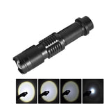 Mini torcia telescopica 2200 lumen in alluminio