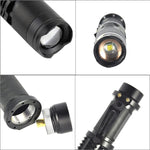Mini torcia telescopica 2200 lumen in alluminio