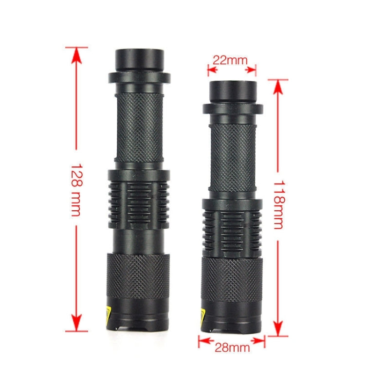 Mini torcia telescopica 2200 lumen in alluminio