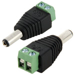 Jack maschio alimentazione CC 5,5x2,1 mm con connettore a vite