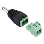 Connettore maschio alimentazione CC 5,5 x 2,1 mm per telecamera C