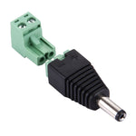 Connettore maschio alimentazione CC 5,5 x 2,1 mm per telecamera C