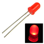 Lampada LED F5 trasparente 3V 20mA luce rossa e bianca