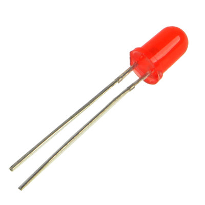 Lampada LED F5 trasparente 3V 20mA luce rossa e bianca