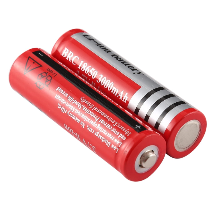 Set 2 batterie ricaricabili UltraFire 18650 da 3000 mAh